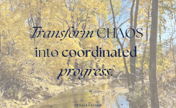 Transform chaos into coordinated progress