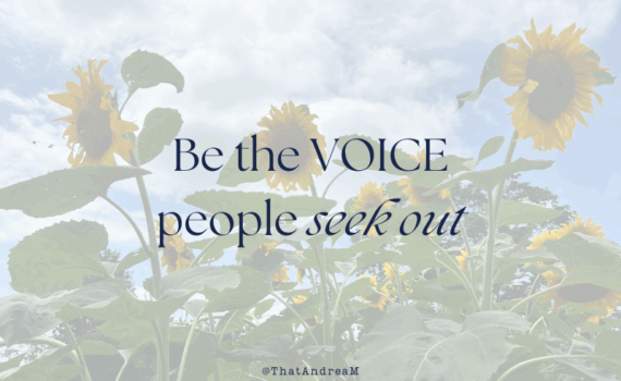 Be the voice people seek out