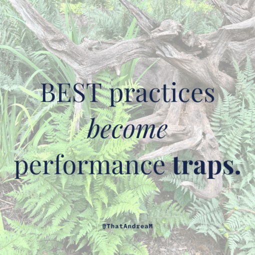 Best practices become performance traps